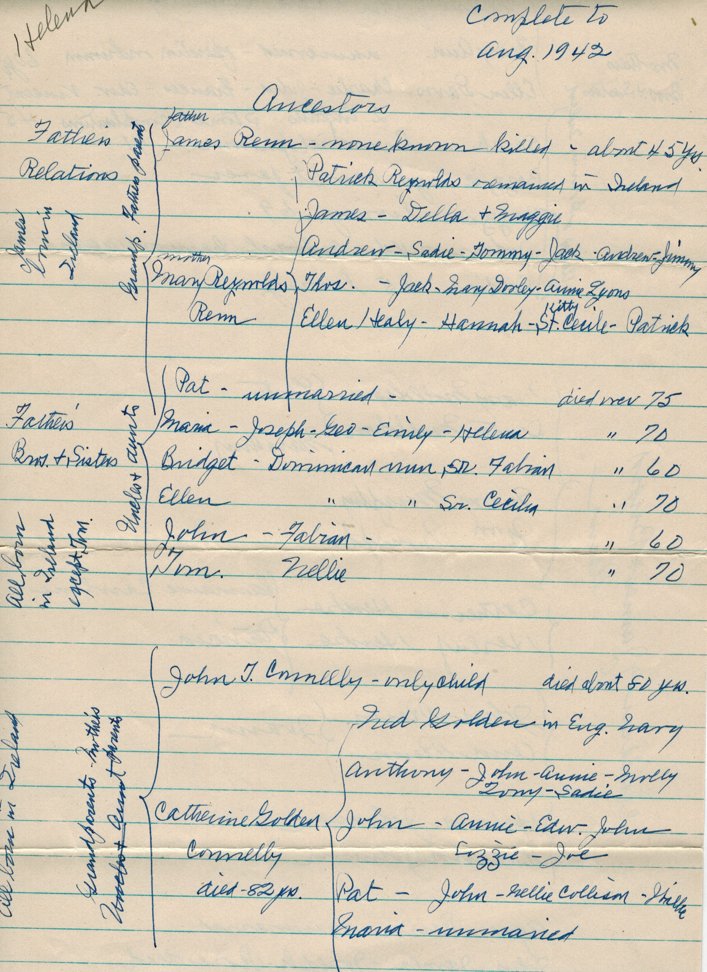 Family Record Ancestors